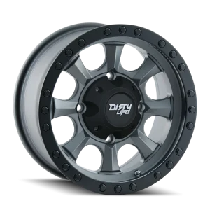 Dirty Life – IRONMAN – Gunmetal – 14″x7″ 13mm – All weather Wheels – 9300-47100MGN